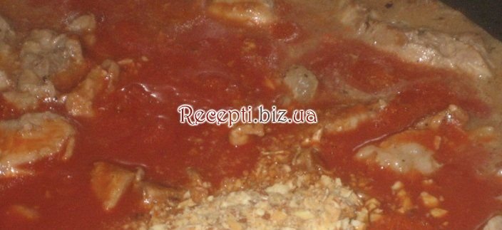 Свинина в томатно-горіховому соусі Свинина