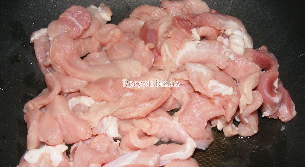 Свинина тушкована в яблучному соусі інгредієнти