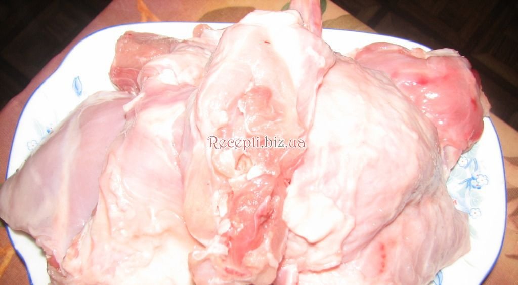 Кролик, тушкований з овочами інгредієнти
