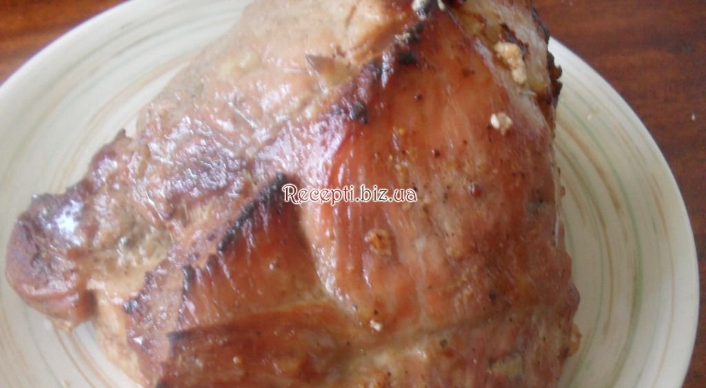 Запечена свинина у смородинової-гірчичному маринаді Гірчиця