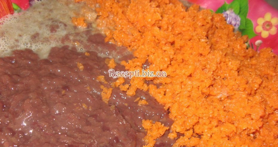 Печінкові кекси з морквою інгредієнти