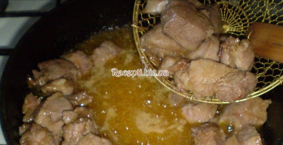 Рагу зі свинини в маринаді Свинина