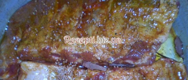 фото Свинячі ребра в медово-часниковому соусі