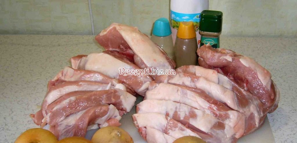 Шашлик з свинини на кефірі інгредієнти