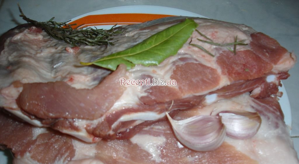 Запечена свиняча грудинка інгредієнти