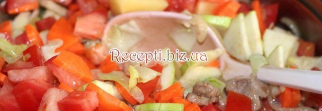 Рагу з овочів з бараниною Картопля