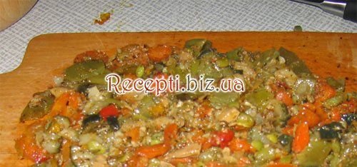 Рис з овочами і курячим соусом Огірок
