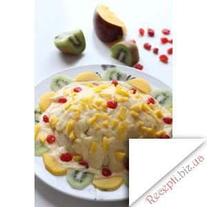 Фото - Кус-кус із ванільним соусом та фруктами