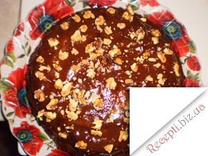 Шоколадно-полуничний пиріг з помадкою Масло рослинне
