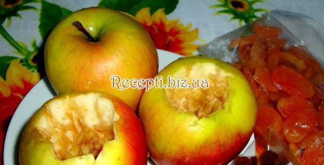 Яблука, запечені в мікрохвильовці інгредієнти