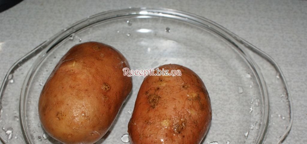 Картопля в мікрохвильовці за 10 хвилин інгредієнти