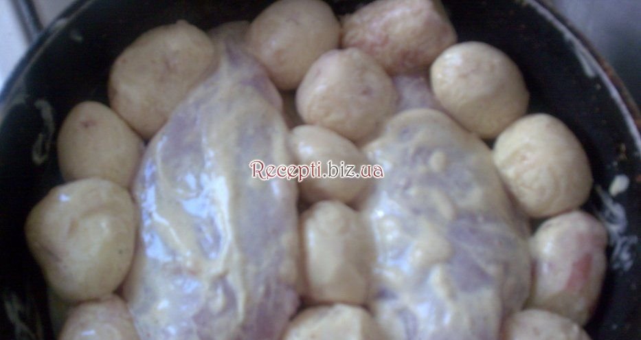 Курячі грудки, запечені з молодою картоплею інгредієнти