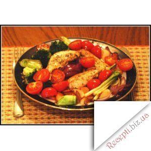Фото - Ніжне смажене філе грудки курки з овочами