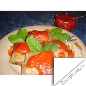 Фото - Індичка у рисовому папері під томатно-м'ятним соусом
