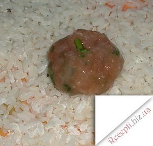 фото Курячі кульки з рисом