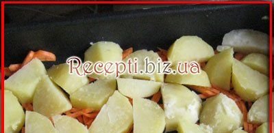 Курка з овочами Картопля