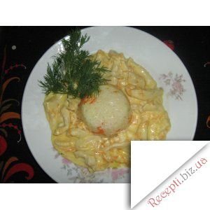 Фото - Курочка у сирно-вершковому соусі із пловним рисом