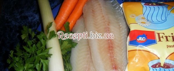 Гратен з риби і овочів під соусом інгредієнти
