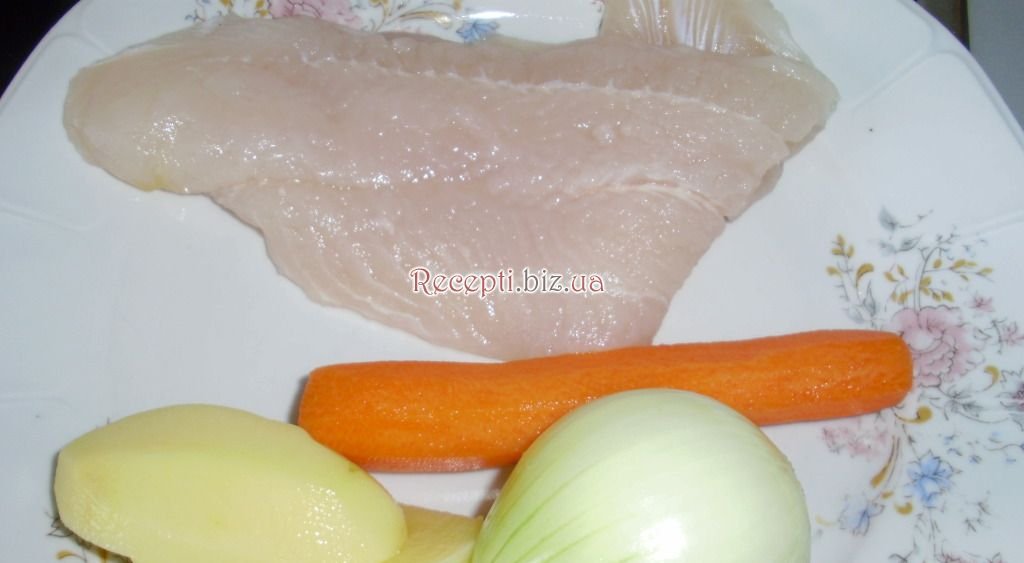 РИБКА - рибна котлета з овочами інгредієнти