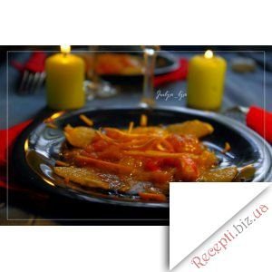 Фото - Креветки у цитрусовій глазурі із апельсиновим соусом 