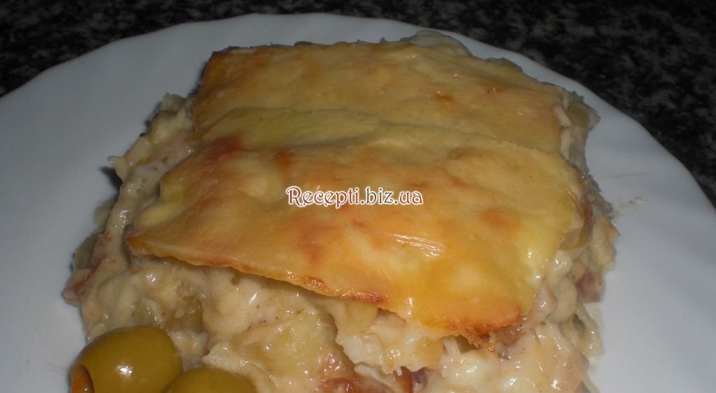 Тріска з вершками - Bacalhau com natas Борошно