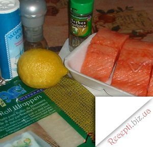 Шматочки риби в рисовому папері інгредієнти