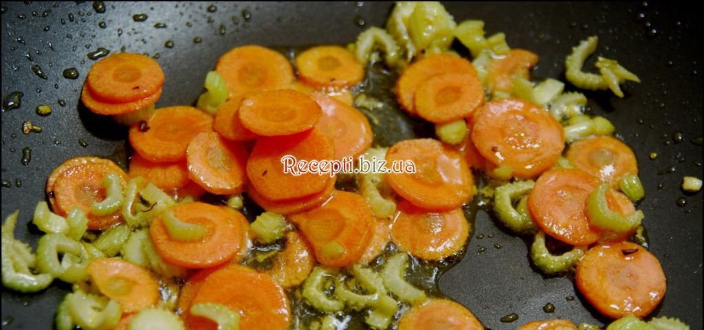 Барабулька з овочами Морква