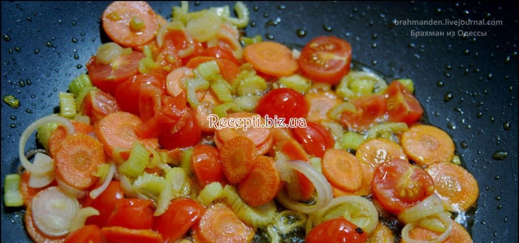 Барабулька з овочами Перець чилі