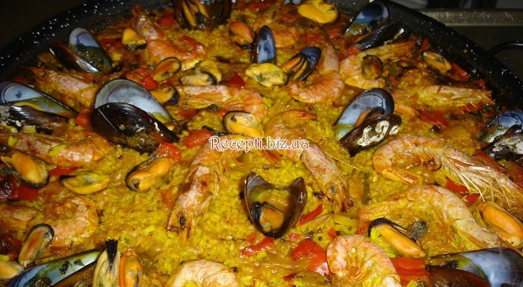 Паейя з морепродуктів (Paella marinera) Рис