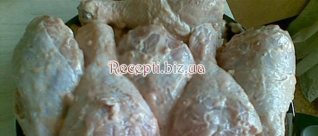 Запечені картопля з курячої гомілкою Сіль
