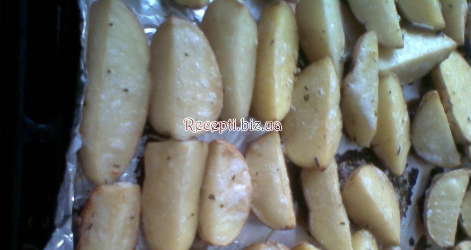 Картопля з орегано, запечений четвертинками Масло рослинне