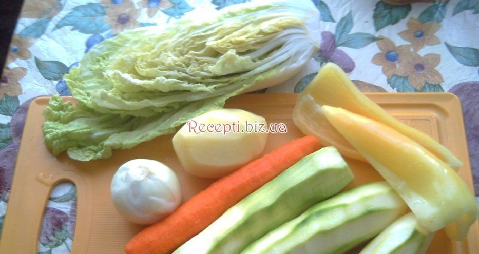 Рулетики з овочами інгредієнти