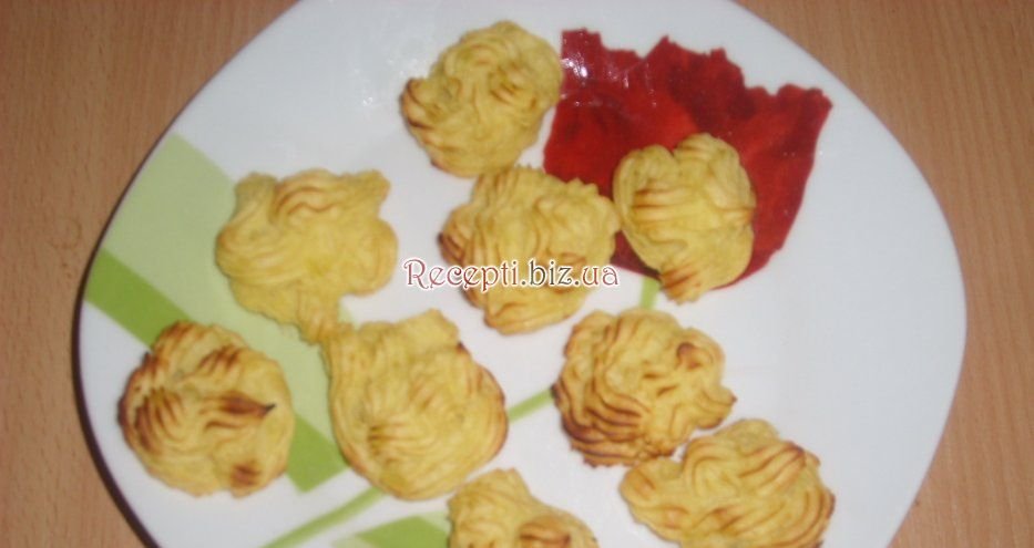 фото Картопляні трояндочки з грибним соусом