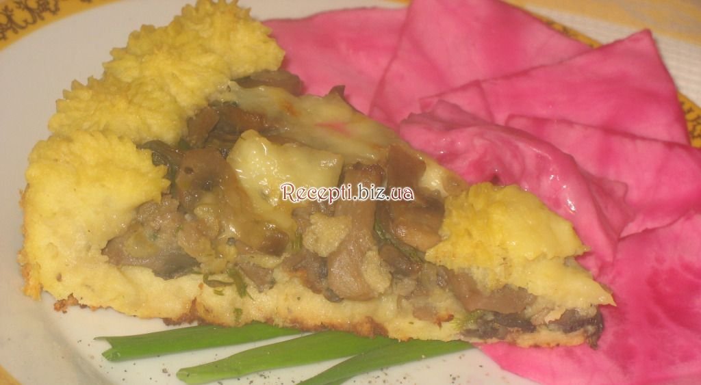 Картопляний пиріг з грибами та бринзою Крупа манна