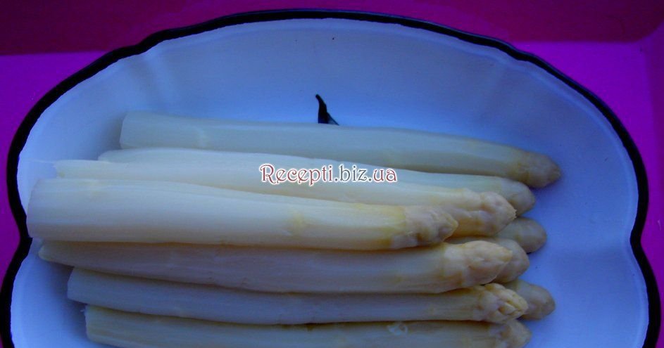 Біла спаржа - секрети приготування Масло вершкове