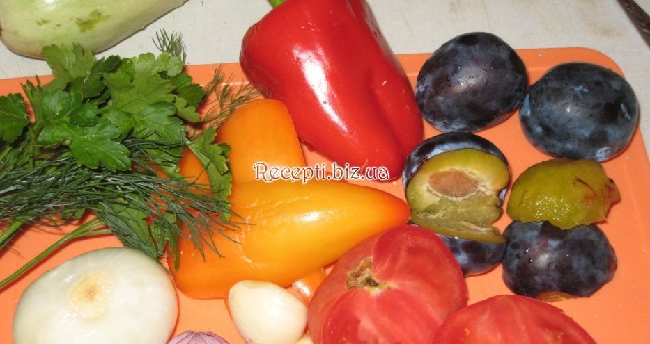 фото Запечені овочі під пікантним соусом