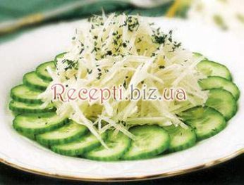 Салат з редьки з огірком