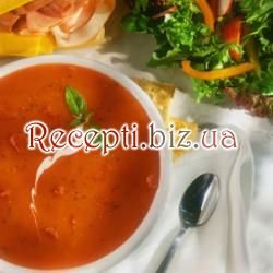 Фото: Овочевий суп-пюре з помідорами та кропом
