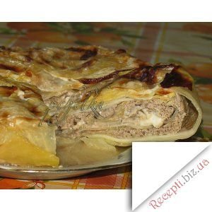 Фото: Капустяно-лавашний "пиріг" з м'ясом