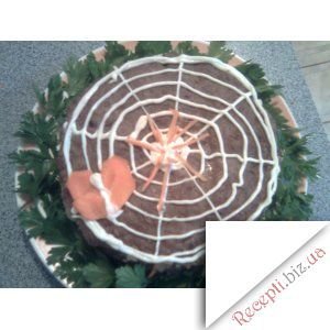 Печінковий торт "Павутинка"