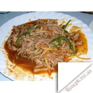 Свинина із овочами по-китайськи