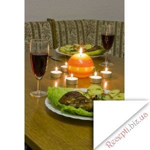 Фото: Романтична вечеря "Курка у винному соусі"