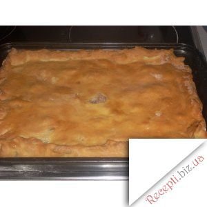 Фото: Пиріг із салом і картоплею