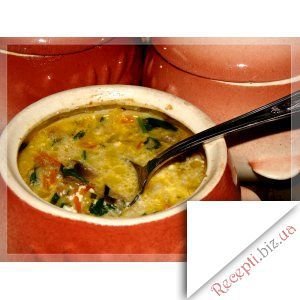 Грибний суп з кабачками