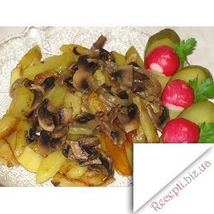 Фото: Смажена картопля з грибами