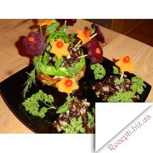 Фото: Грибне рагу з вареними овочами "На квітковій галявині"